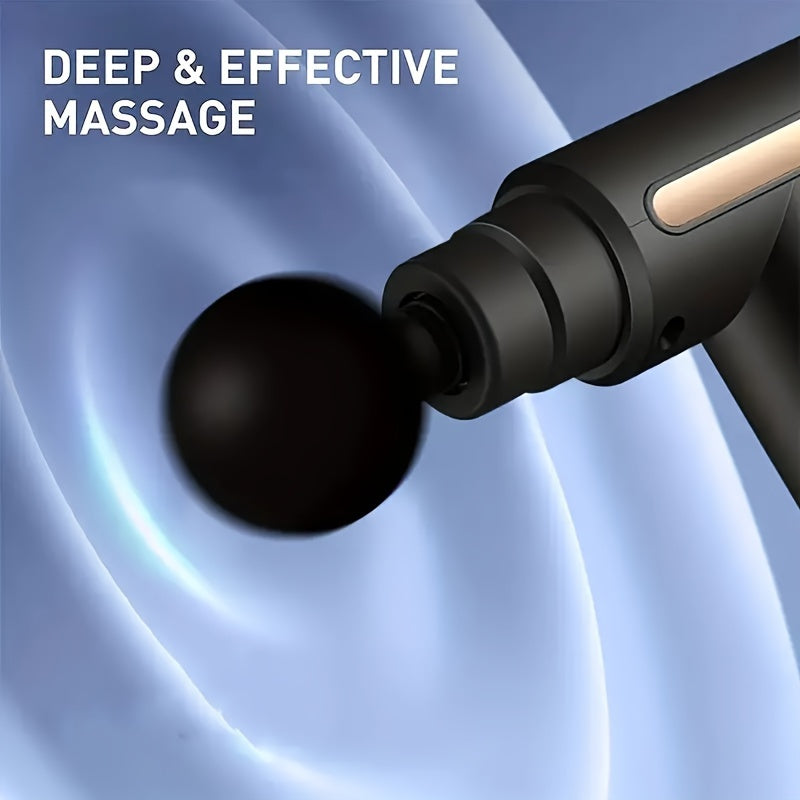 Massageador, massageador portátil de impacto muscular de tecido profundo para relaxamento do corpo, das costas e do pescoço, design compacto e elegante para mulheres